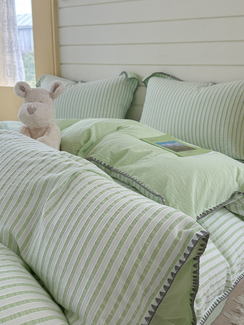 Shell Stitch Cotton Jacquard Duvet Cover original reference image 30