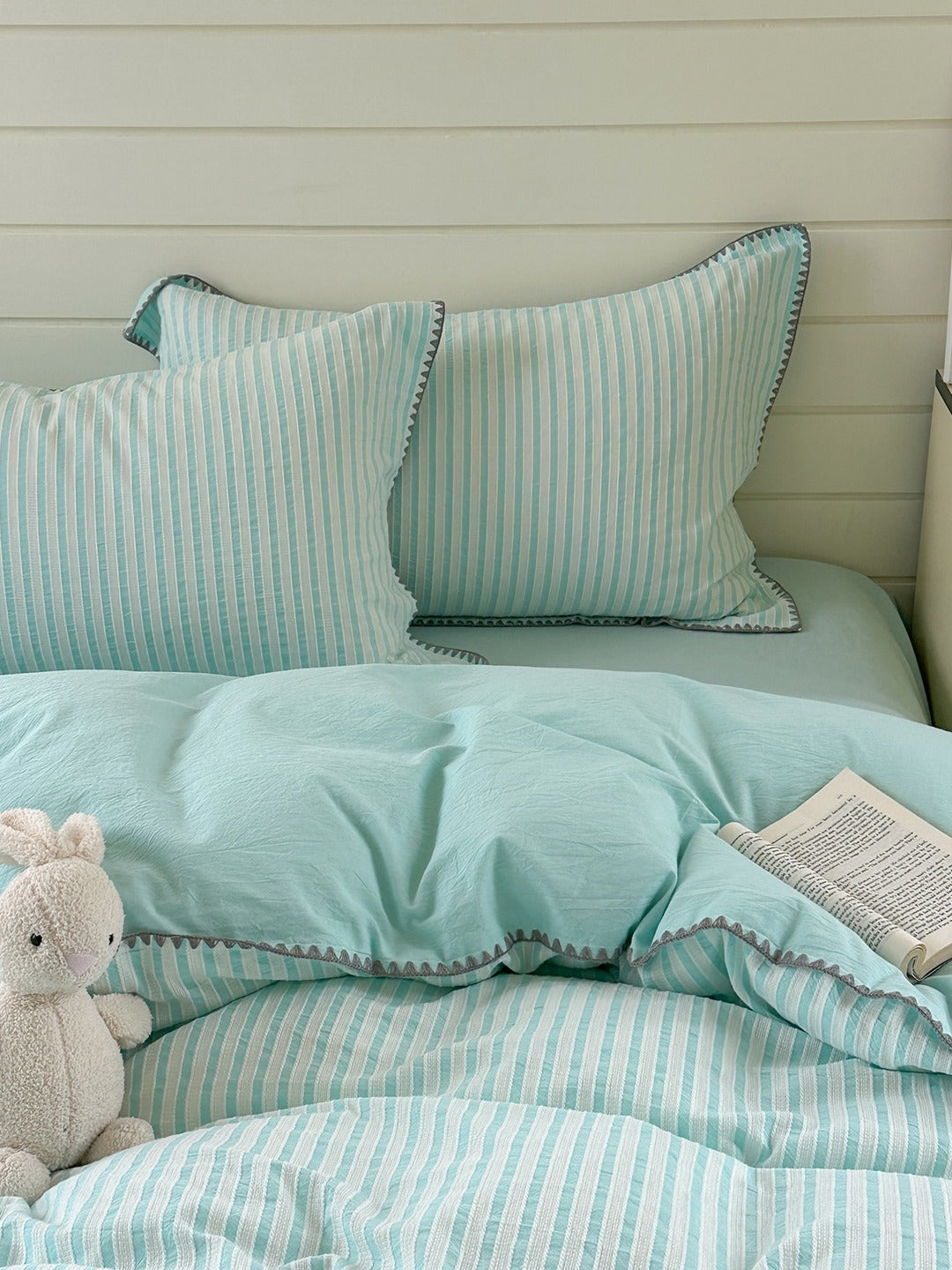 Shell Stitch Cotton Jacquard Duvet Cover original reference image 37