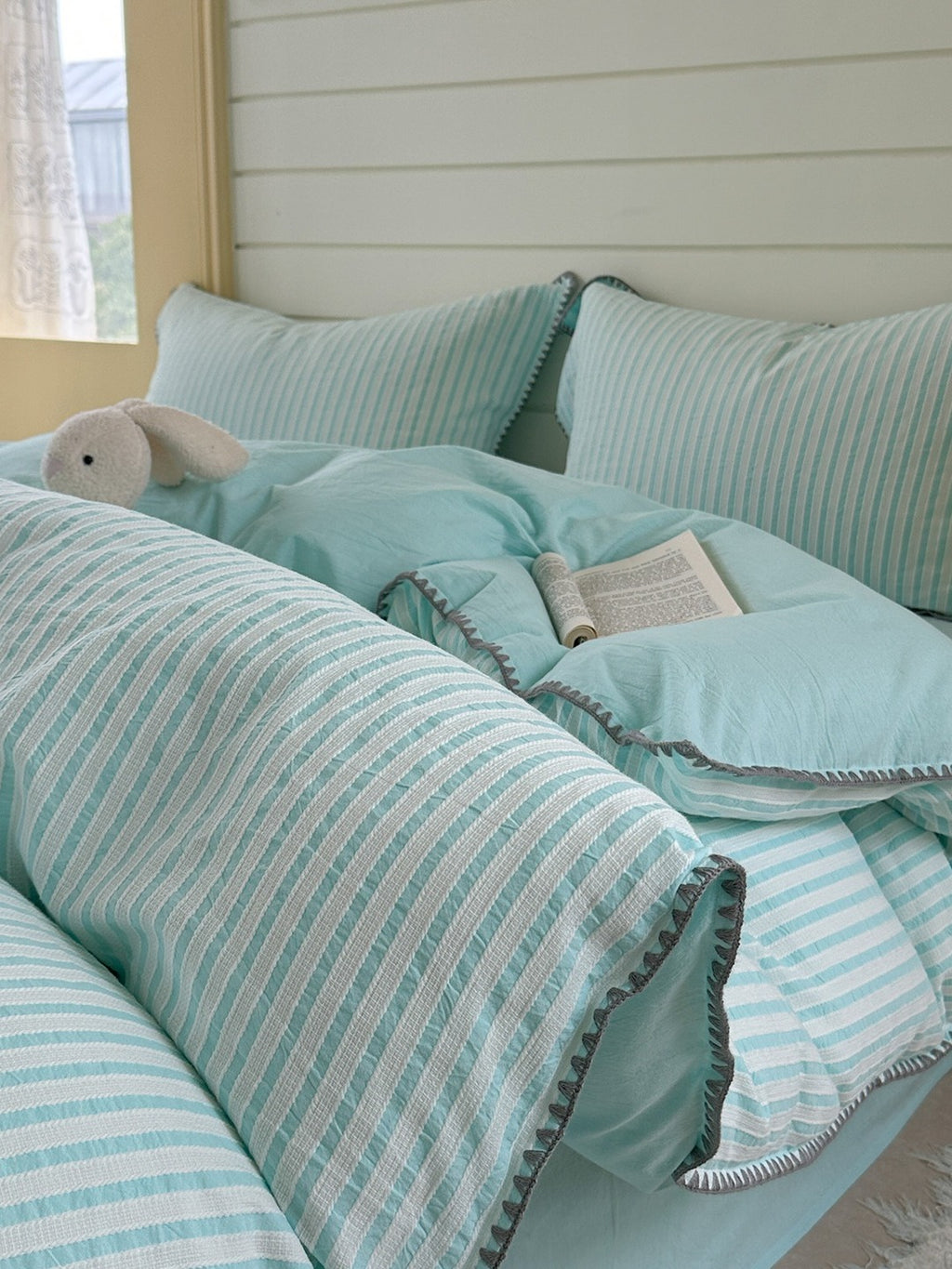 Shell Stitch Cotton Jacquard Duvet Cover original reference image 38