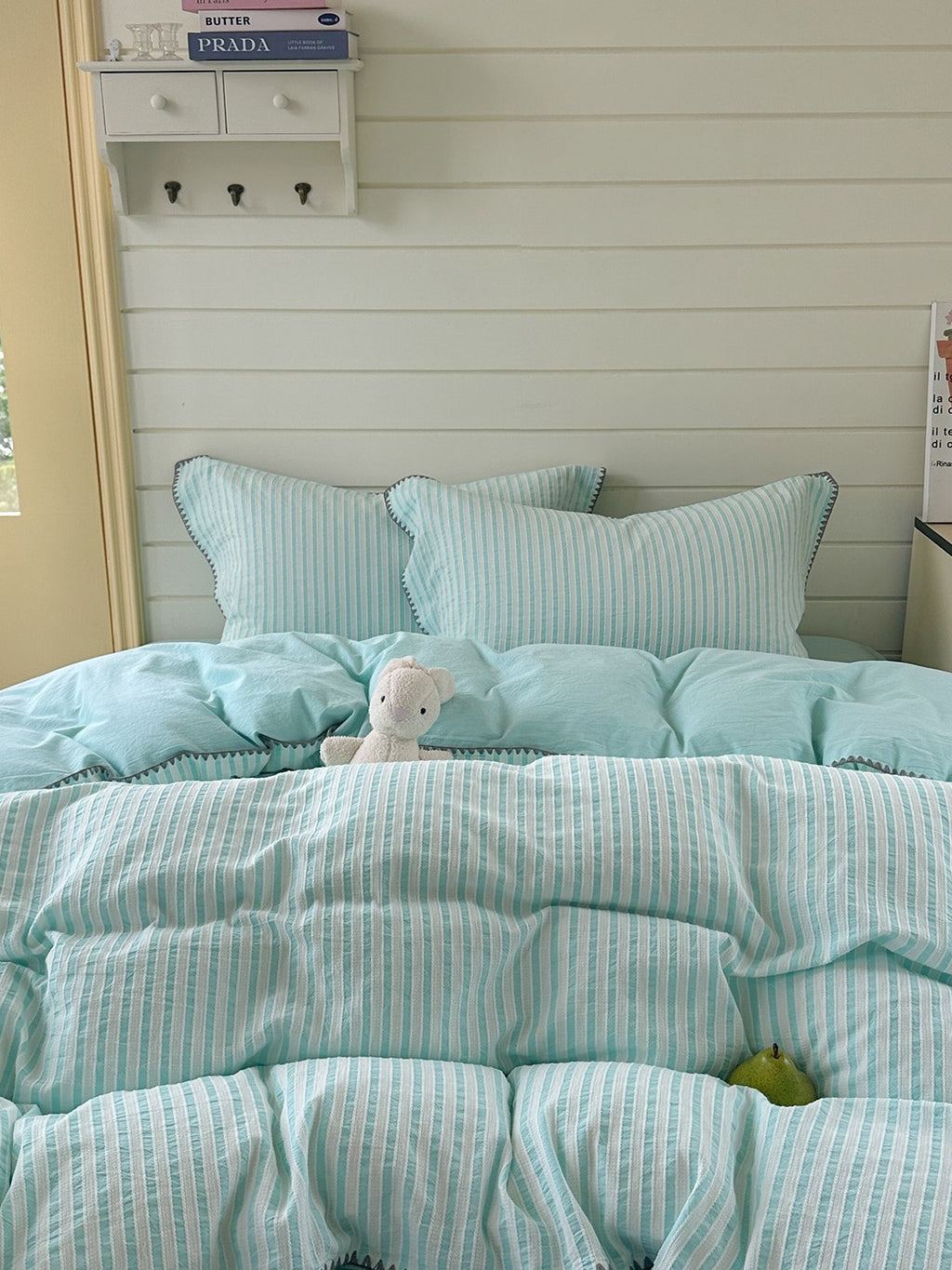 Shell Stitch Cotton Jacquard Duvet Cover original reference image 39