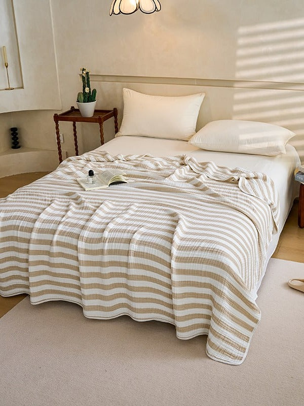 Shoreline Six-Layer Cotton Gauze Throw Blanket original reference image 1