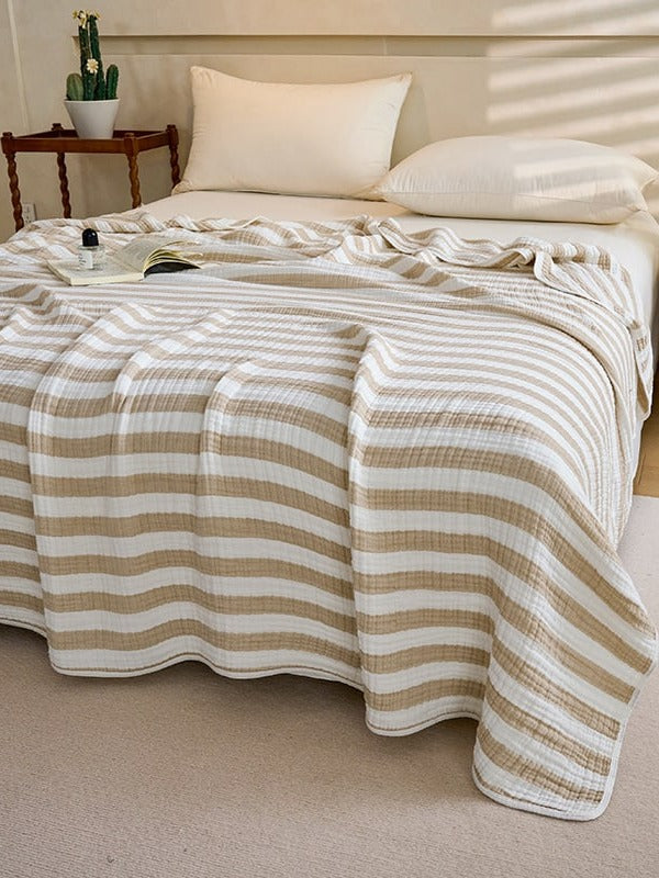 Shoreline Six-Layer Cotton Gauze Throw Blanket original reference image 3
