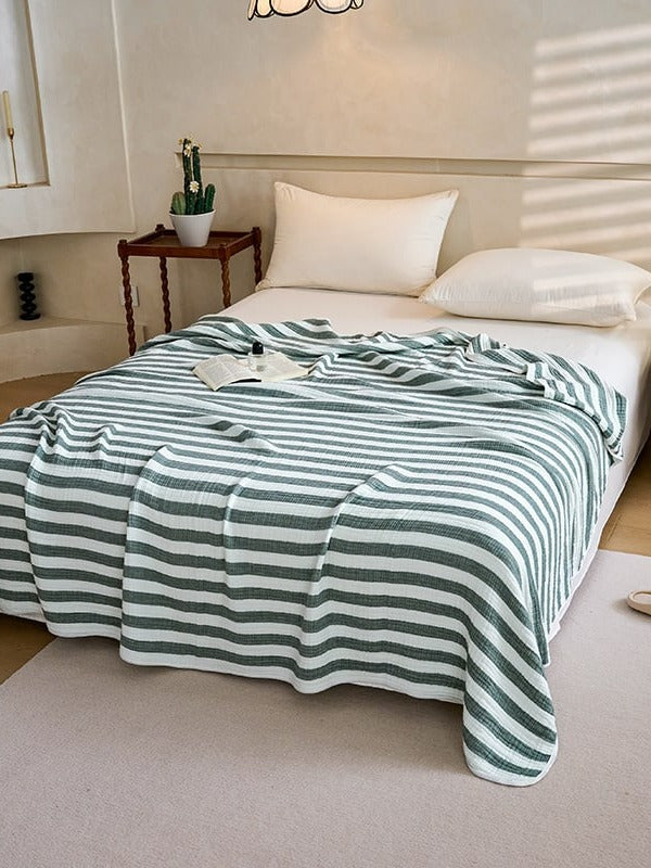 Shoreline Six-Layer Cotton Gauze Throw Blanket original reference image 7