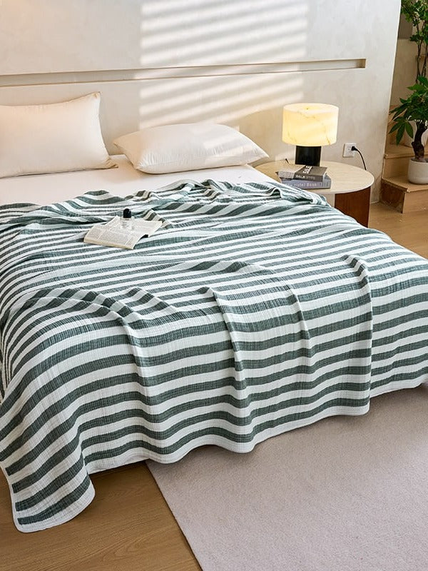 Shoreline Six-Layer Cotton Gauze Throw Blanket original reference image 8