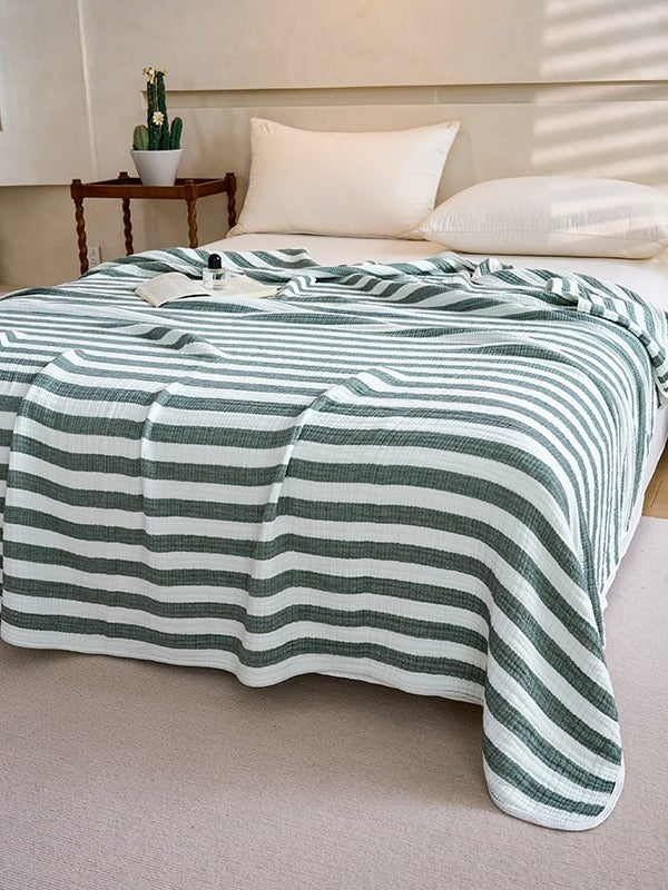 Shoreline Six-Layer Cotton Gauze Throw Blanket original reference image 9