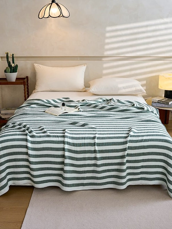 Shoreline Six-Layer Cotton Gauze Throw Blanket original reference image 12
