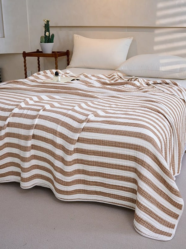 Shoreline Six-Layer Cotton Gauze Throw Blanket original reference image 15