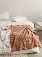 Smiley Face Blanket - Purple