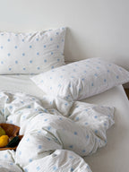 Snowfall Clip Jacquard Cotton Duvet Cover original reference image 3