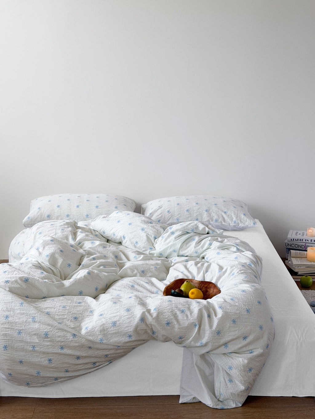 Snowfall Clip Jacquard Cotton Duvet Cover original reference image 4