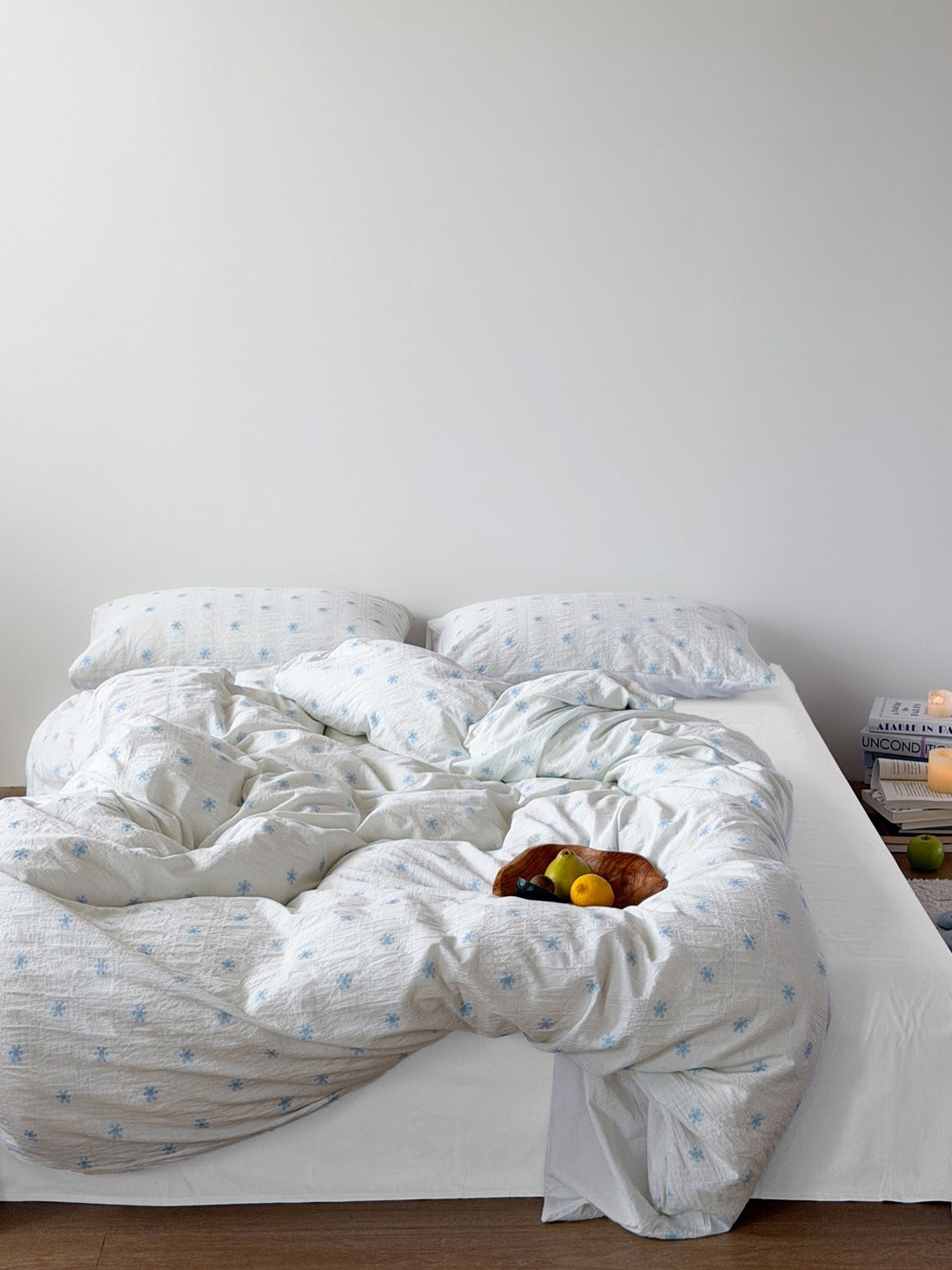 Snowfall Clip Jacquard Cotton Duvet Cover original reference image 4