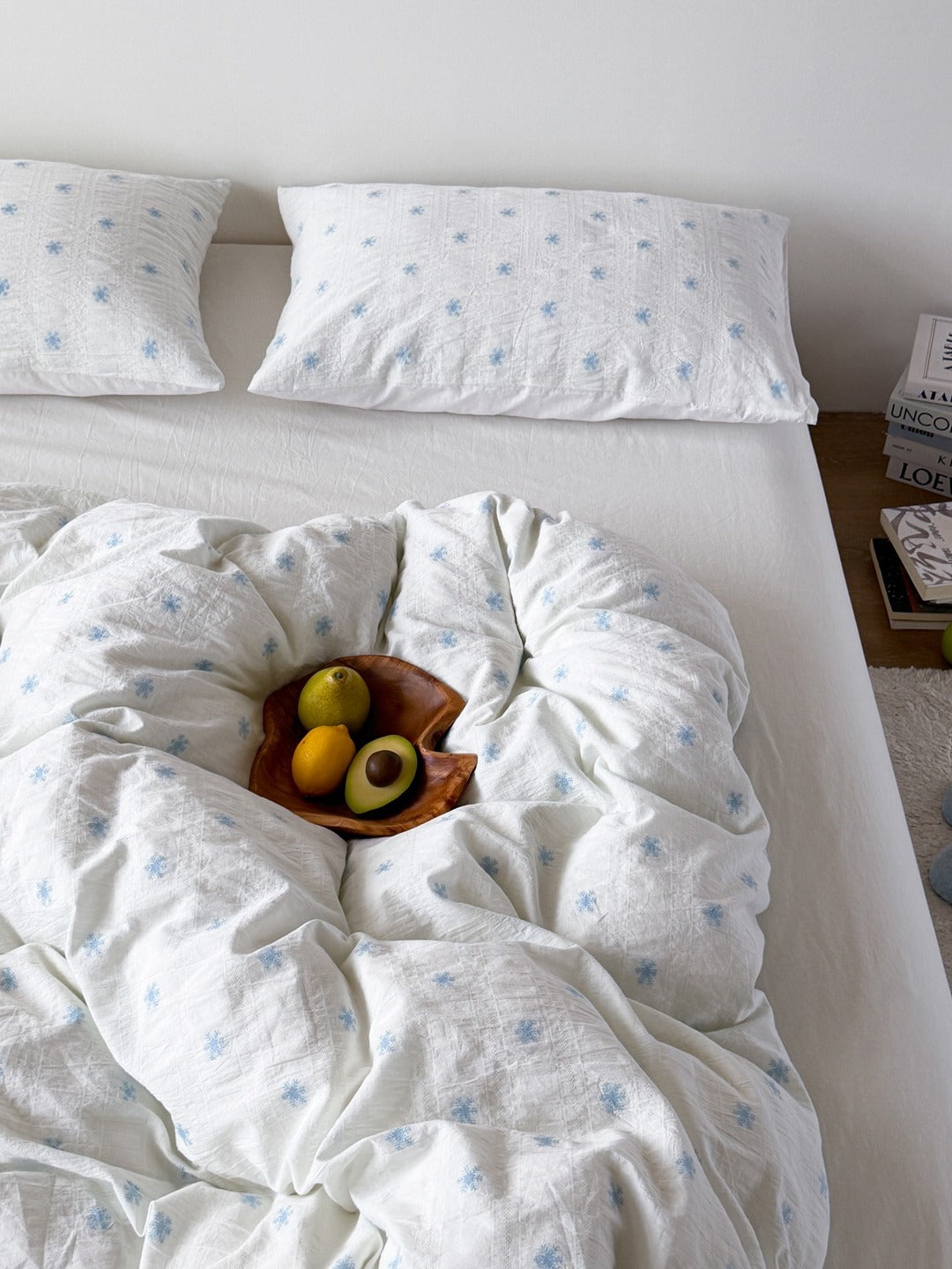 Snowfall Clip Jacquard Cotton Duvet Cover original reference image 6