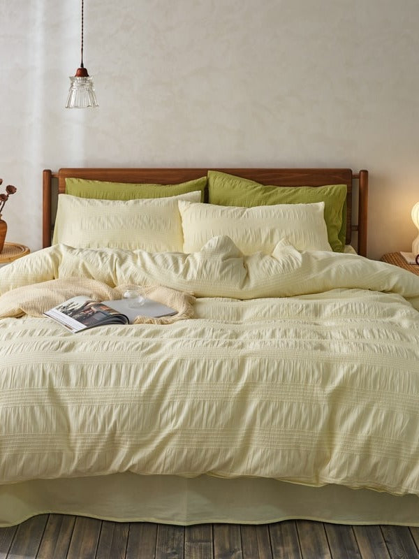 Softwave Cotton Seersucker Duvet Cover Set original reference image 1