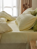 Softwave Cotton Seersucker Duvet Cover Set original reference image 2