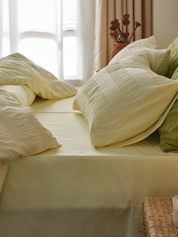 Softwave Cotton Seersucker Duvet Cover Set original reference image 2