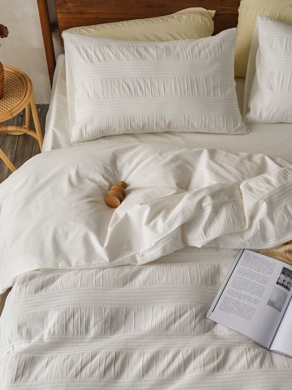 Softwave Cotton Seersucker Duvet Cover Set original reference image 8