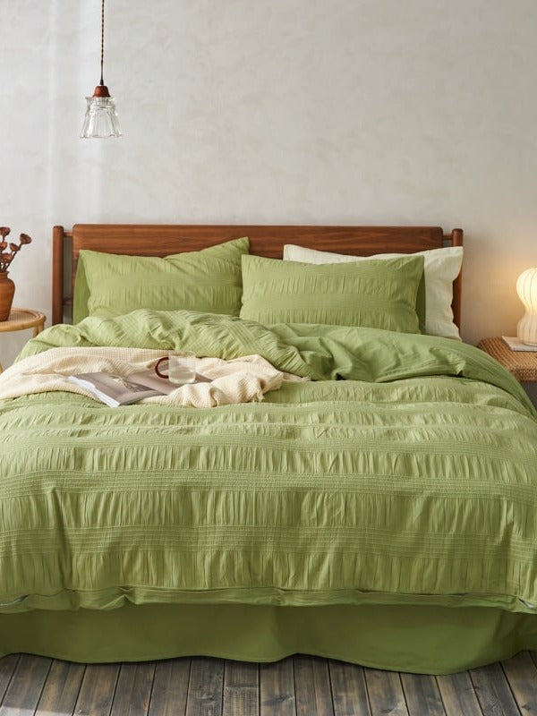 Softwave Cotton Seersucker Duvet Cover Set original reference image 13
