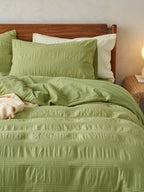 Softwave Cotton Seersucker Duvet Cover Set original reference image 15
