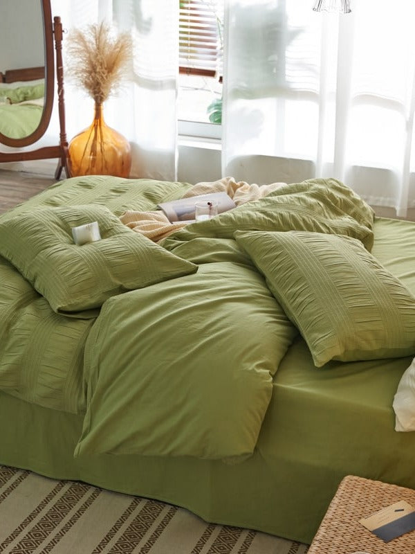 Softwave Cotton Seersucker Duvet Cover Set original reference image 17