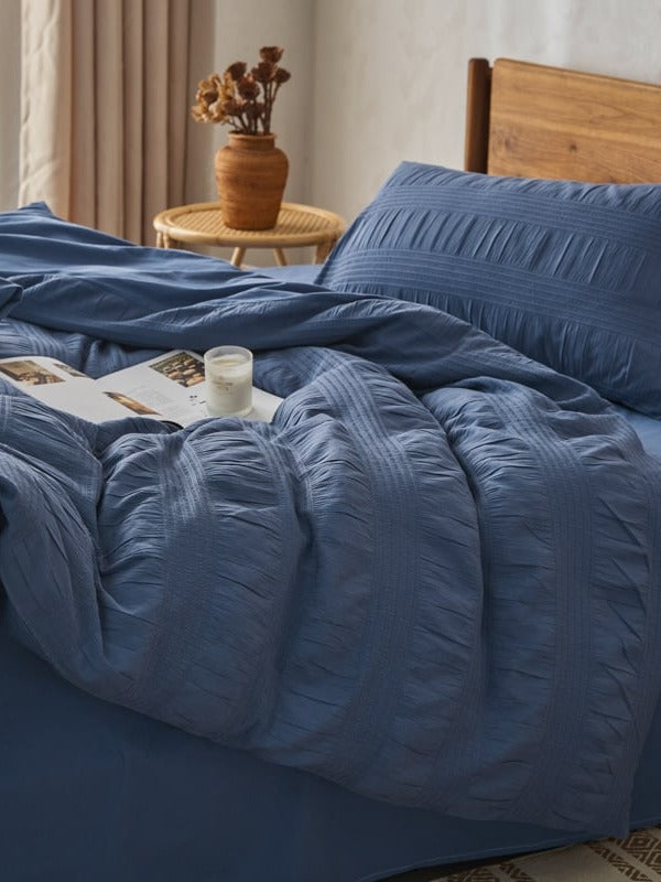 Softwave Cotton Seersucker Duvet Cover Set original reference image 20