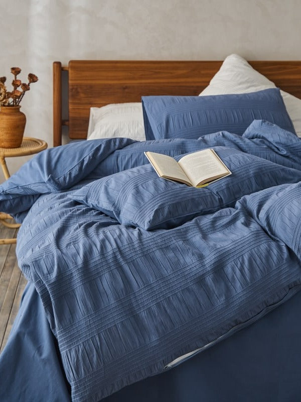 Softwave Cotton Seersucker Duvet Cover Set original reference image 21