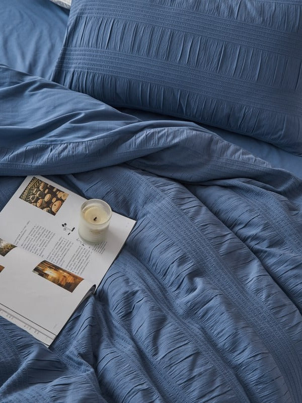Softwave Cotton Seersucker Duvet Cover Set original reference image 22