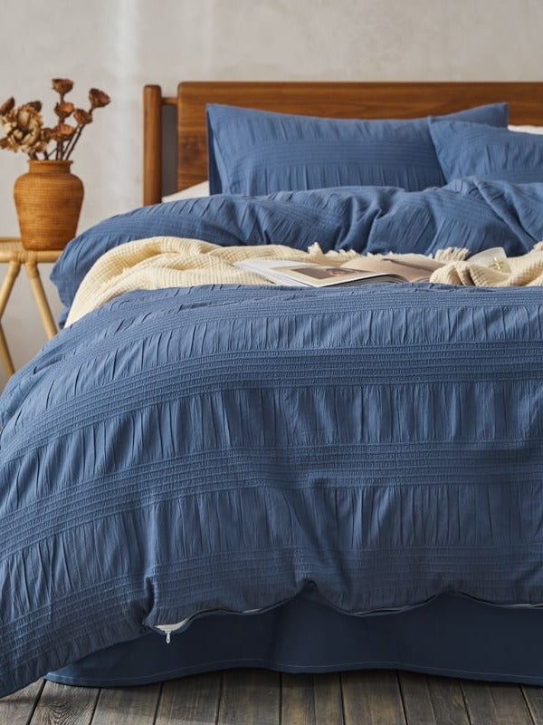 Softwave Cotton Seersucker Duvet Cover Set original reference image 24