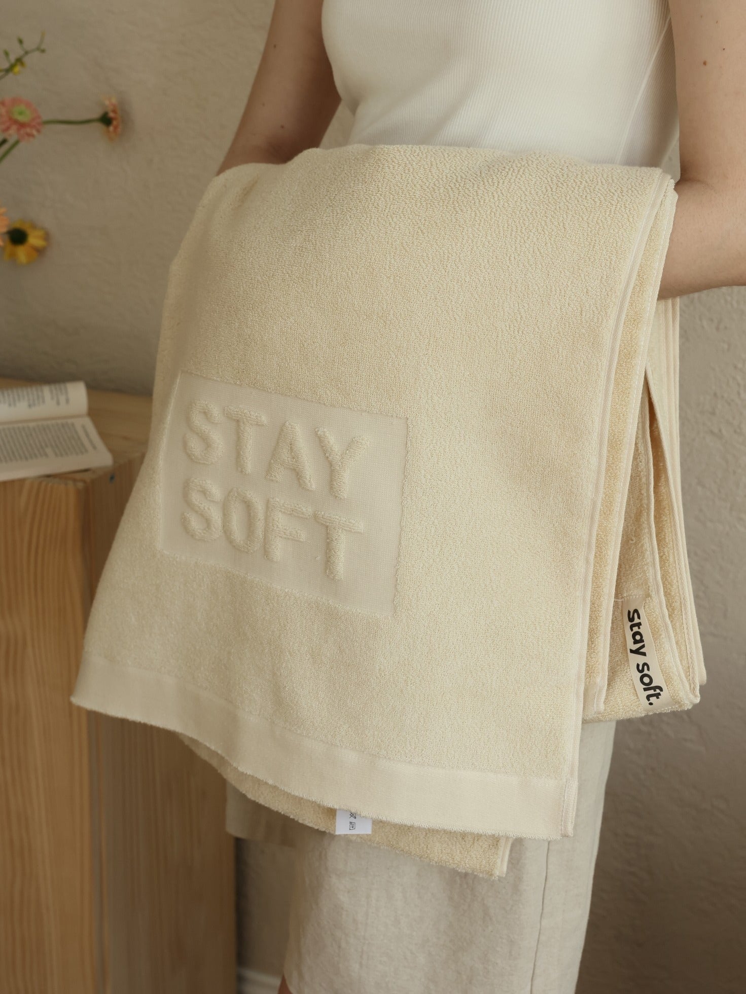 Spa Embossed Cotton Bath Towel original reference image 1