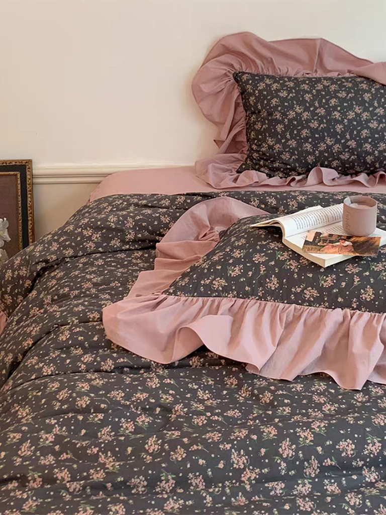 Spring Garden Ruffle Duvet Cover