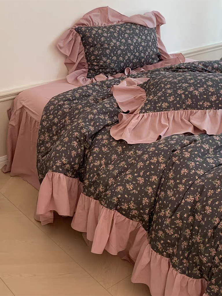 Spring Garden Ruffle Duvet Cover