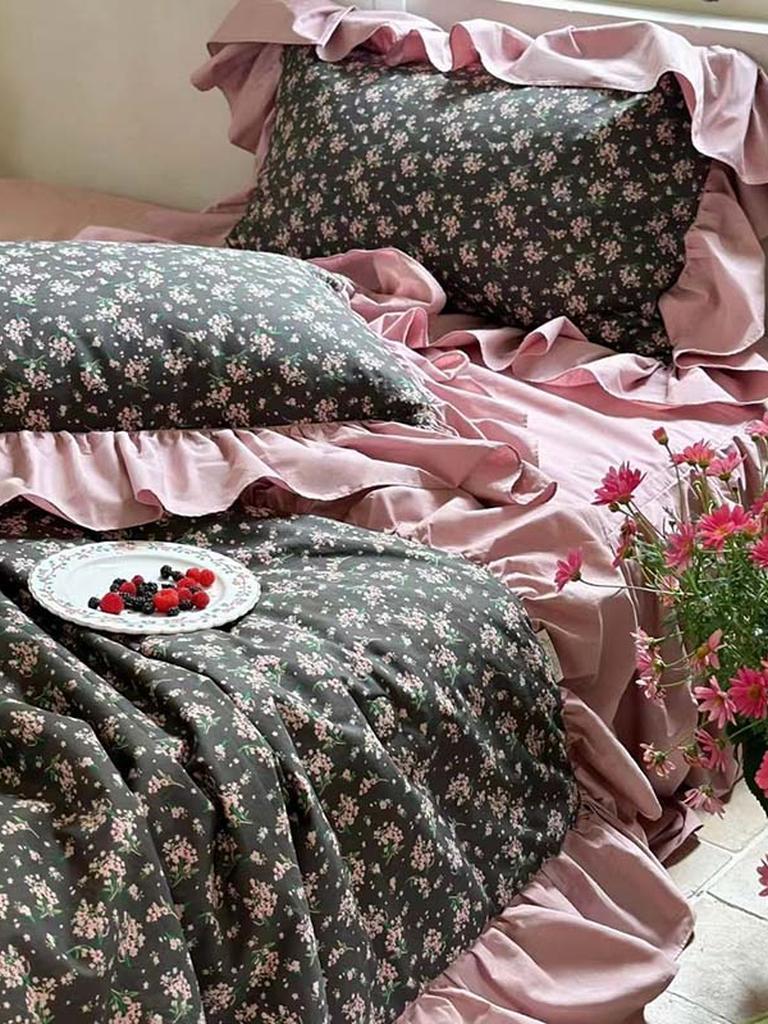 Spring Garden Ruffle Duvet Cover