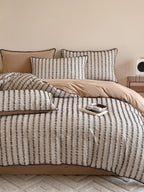 Stitchline Cotton Clip-Jacquard Duvet Cover Set original reference image 2