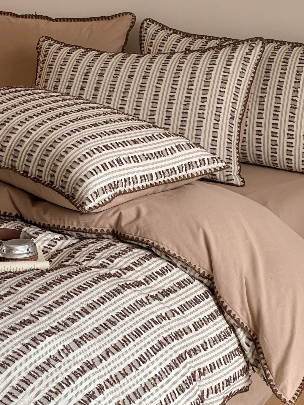 Stitchline Cotton Clip-Jacquard Duvet Cover Set original reference image 5