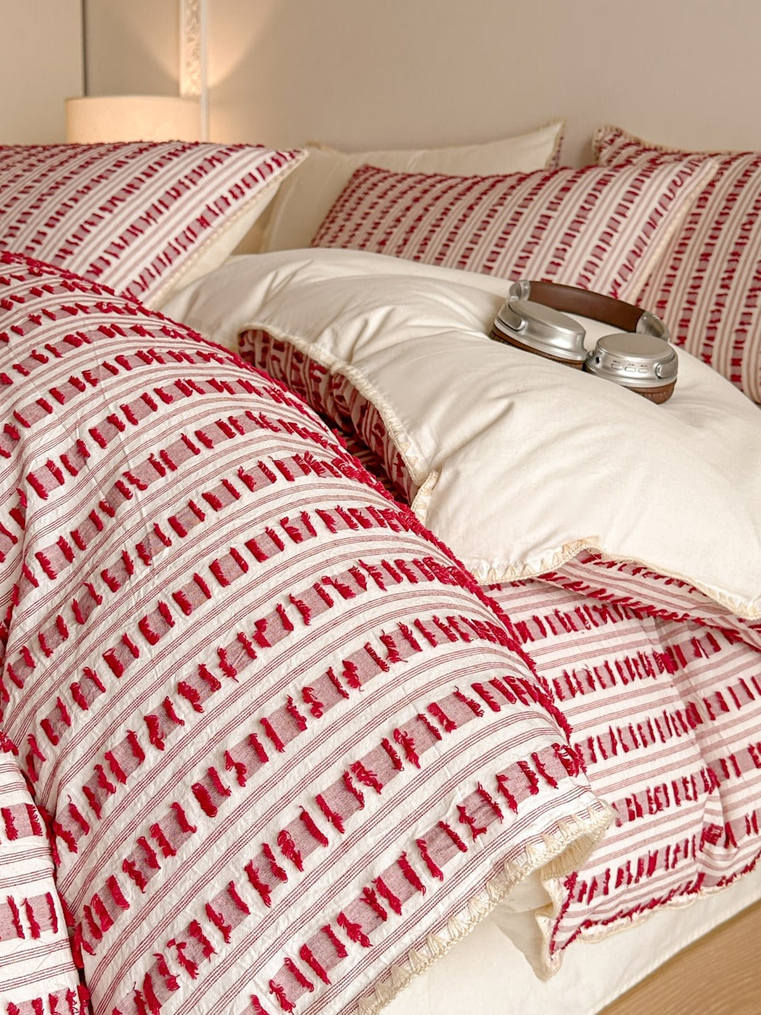 Stitchline Cotton Clip-Jacquard Duvet Cover Set original reference image 7