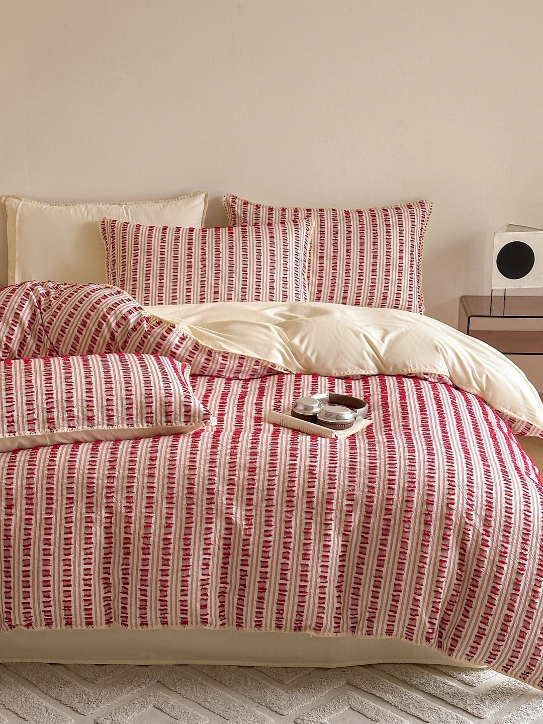 Stitchline Cotton Clip-Jacquard Duvet Cover Set original reference image 8