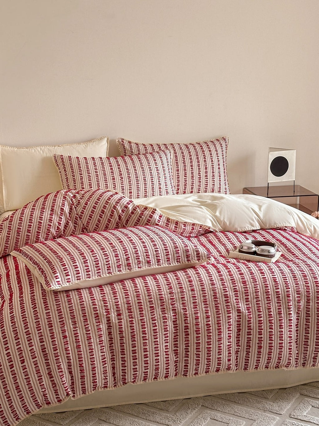 Stitchline Cotton Clip-Jacquard Duvet Cover Set original reference image 9