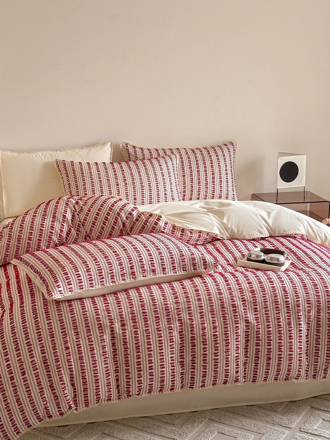 Stitchline Cotton Clip-Jacquard Duvet Cover Set original reference image 9