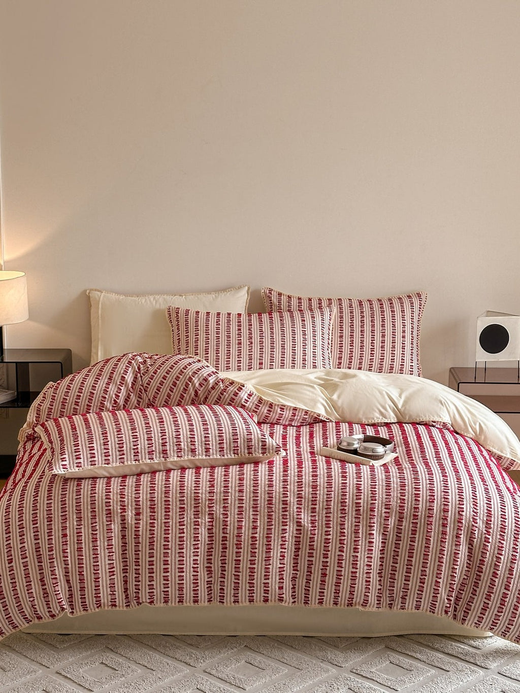 Stitchline Cotton Clip-Jacquard Duvet Cover Set original reference image 12