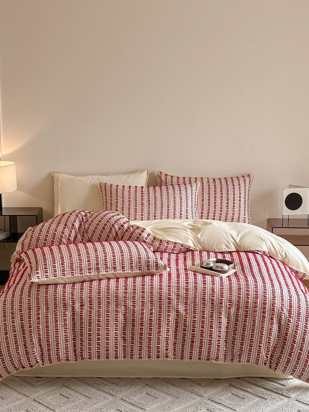 Stitchline Cotton Clip-Jacquard Duvet Cover Set original reference image 12