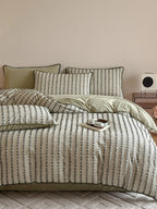 Stitchline Cotton Clip-Jacquard Duvet Cover Set original reference image 14