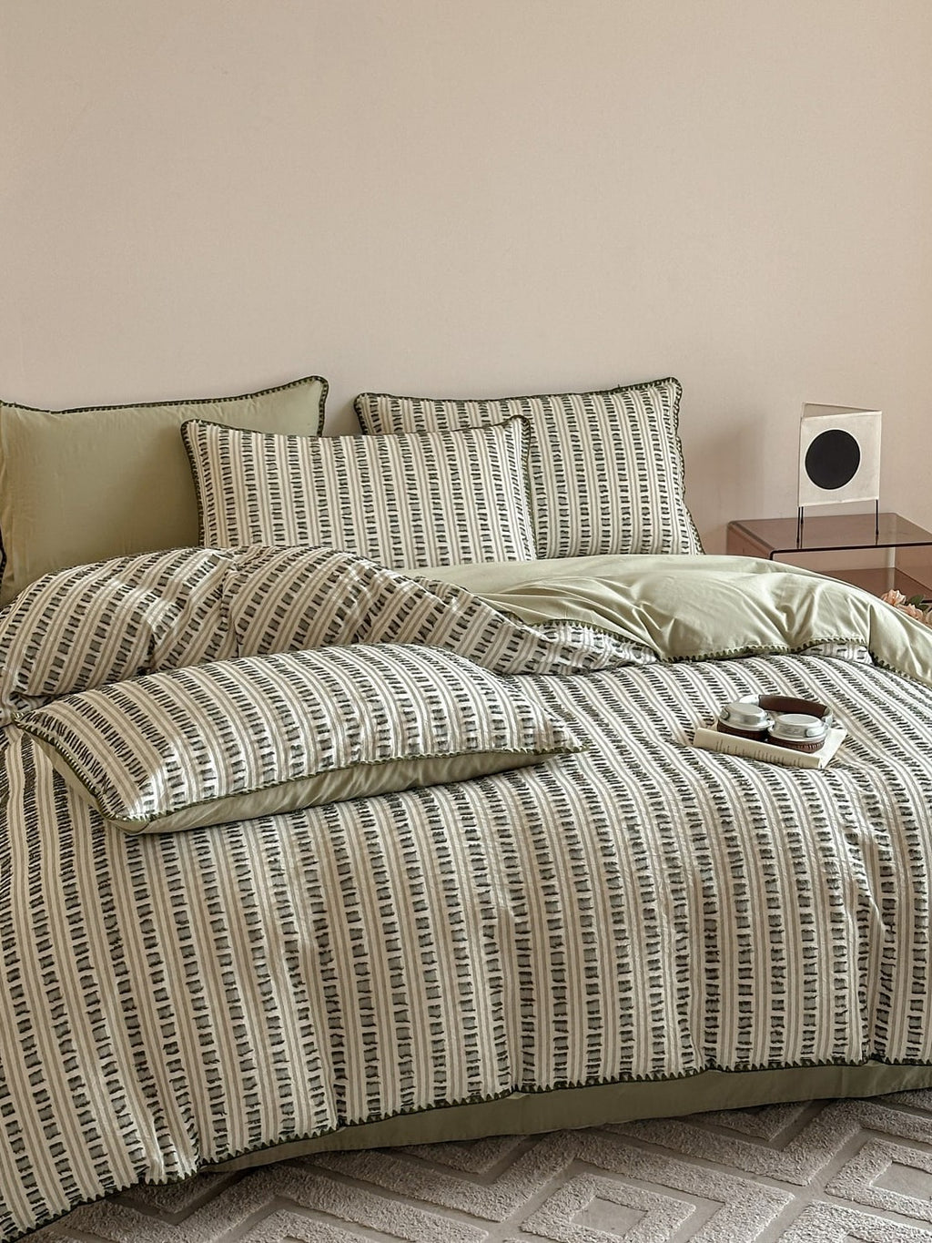 Stitchline Cotton Clip-Jacquard Duvet Cover Set original reference image 15