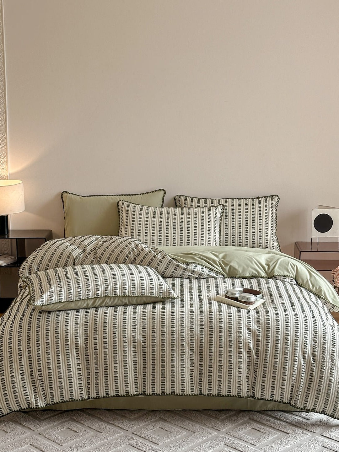 Stitchline Cotton Clip-Jacquard Duvet Cover Set original reference image 18