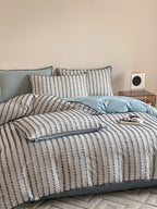 Stitchline Cotton Clip-Jacquard Duvet Cover Set original reference image 21
