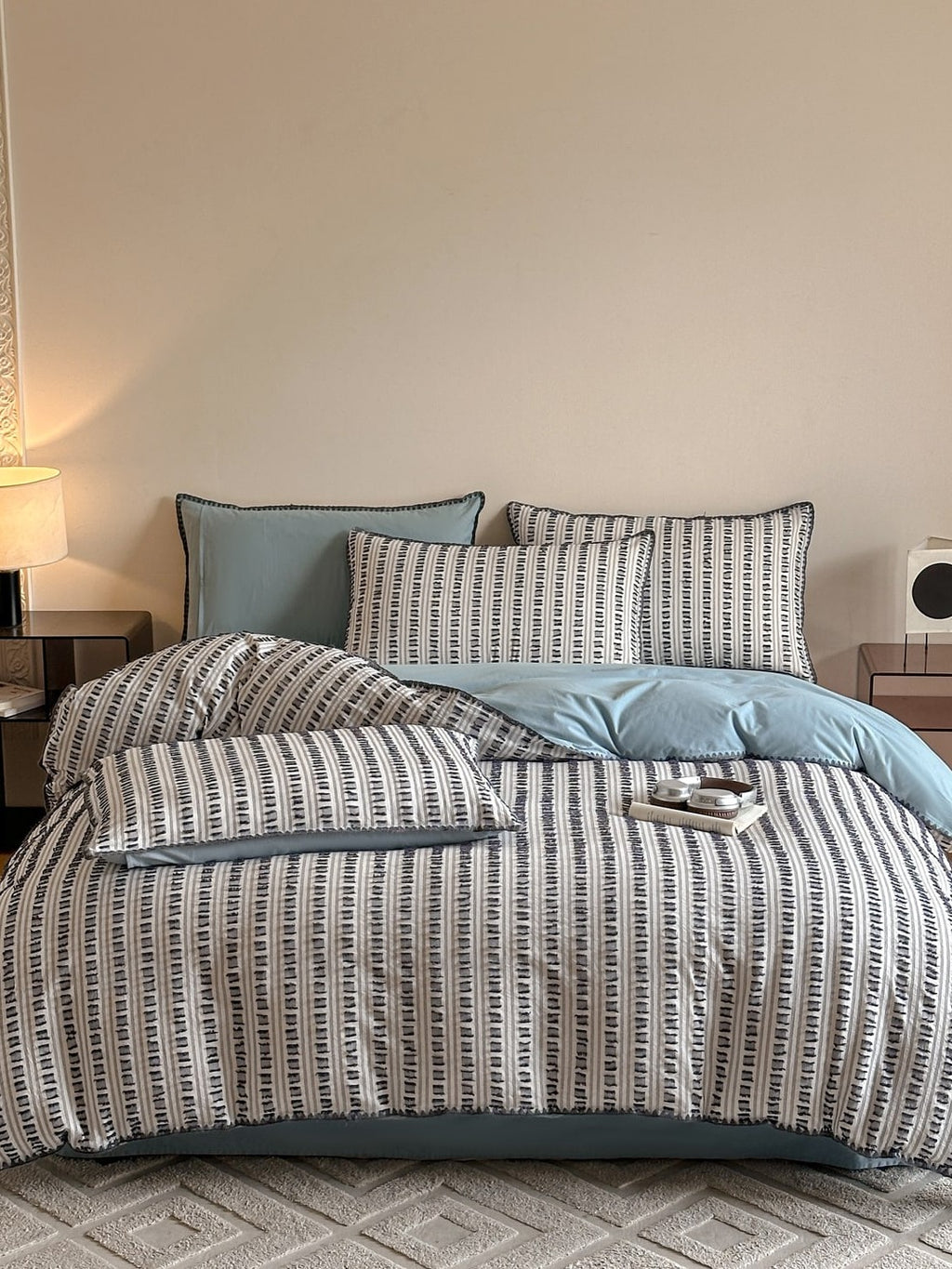 Stitchline Cotton Clip-Jacquard Duvet Cover Set original reference image 24