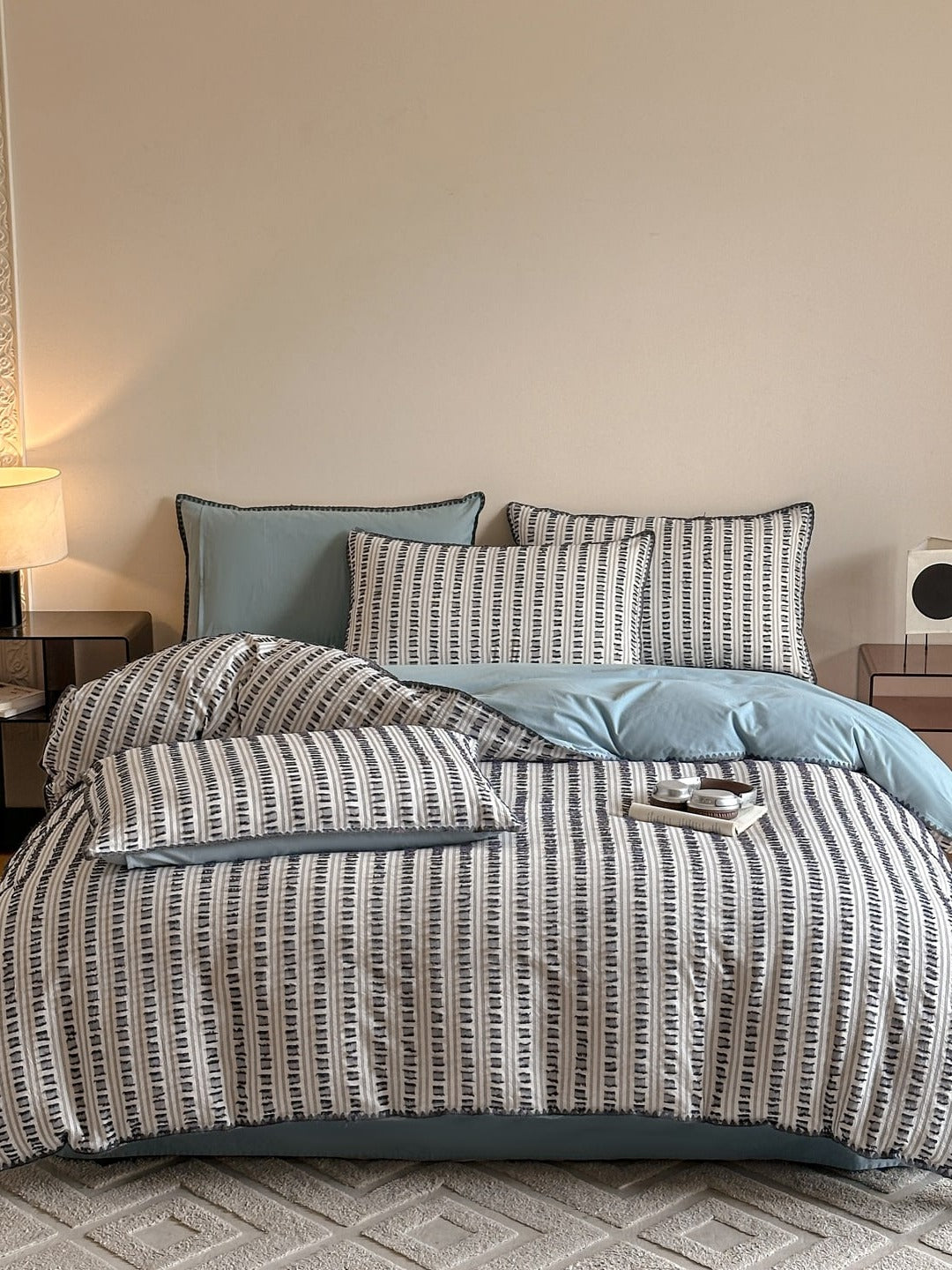 Stitchline Cotton Clip-Jacquard Duvet Cover Set original reference image 24