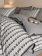 Stitchline Cotton Clip-Jacquard Duvet Cover Set original reference image 25