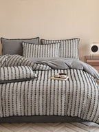 Stitchline Cotton Clip-Jacquard Duvet Cover Set original reference image 26