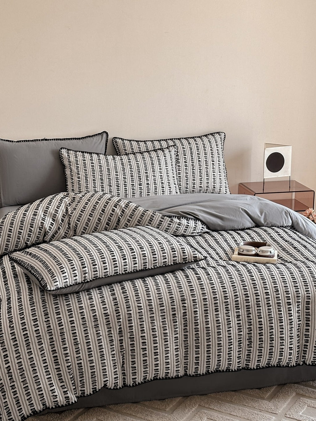 Stitchline Cotton Clip-Jacquard Duvet Cover Set original reference image 27