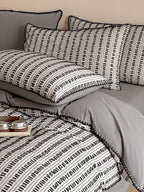 Stitchline Cotton Clip-Jacquard Duvet Cover Set original reference image 28