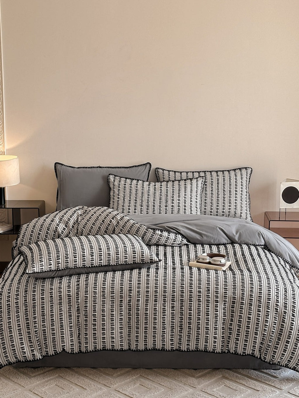 Stitchline Cotton Clip-Jacquard Duvet Cover Set original reference image 30